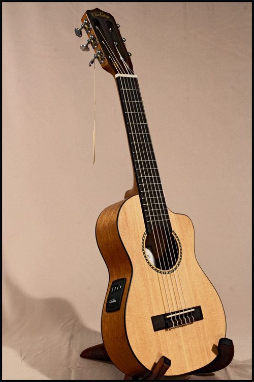 The Ukulele Site | Cordoba- Solid Spruce Top Guilele Electric
