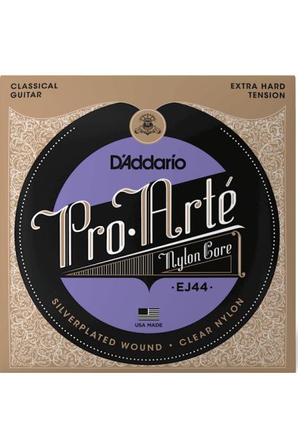 D'Addario EJ44 Pro-Arte Clear Nylon Classical Guitar Strings Extra Hard Tension