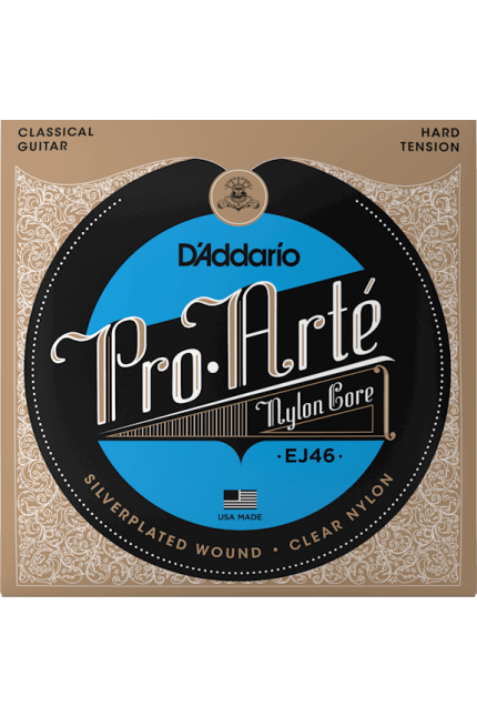 D'Addario EJ46 Pro-Arte Clear Nylon Classical Guitar Strings Hard Tension