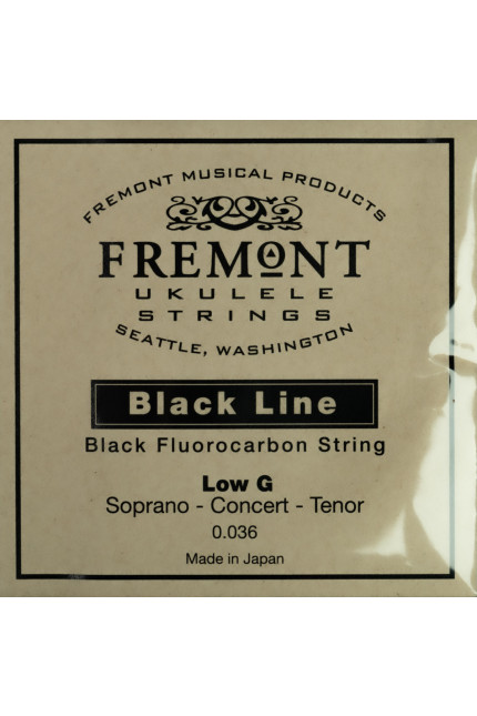 Fremont Black Line Fluorocarbon Low G Ukulele String 