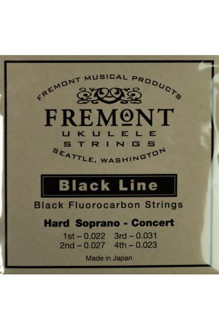 Fremont Ukulele Strings - Blackline-Soprano/Concert (Med or Hard Tension)
