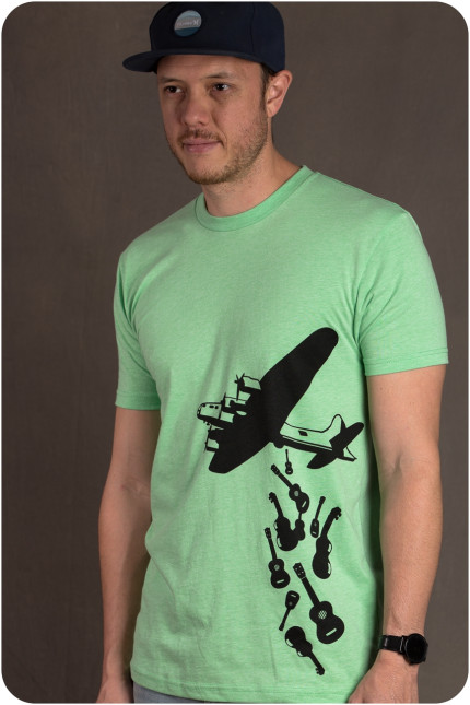 The Ukulele Site T-Shirt - Bomber Green