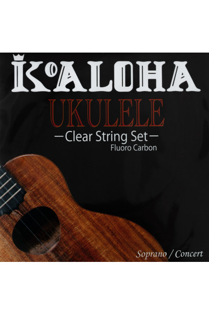 KoAloha Clear Fluorocarbon Soprano / Concert Ukulele String Set