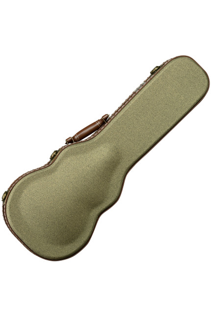 Oahu Arched Top Hardshell Wood Case - Tweed (Concert)