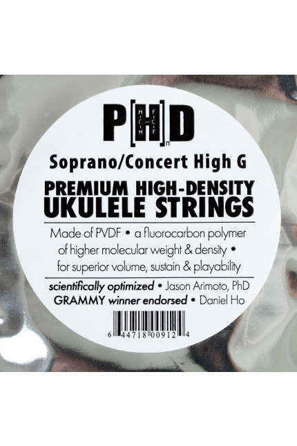 PhD Soprano / Concert High G Premium High Density Ukulele Strings
